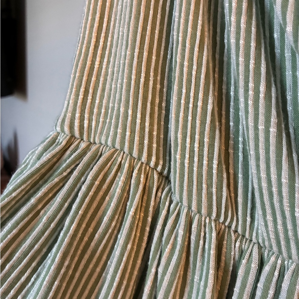 Striped Ruffle Sleeve  Dress - Picture 2 of 2